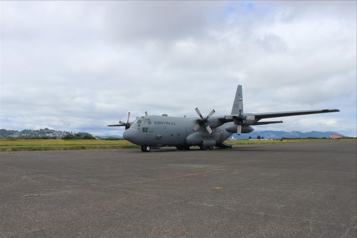 Air Force plane at the airport 